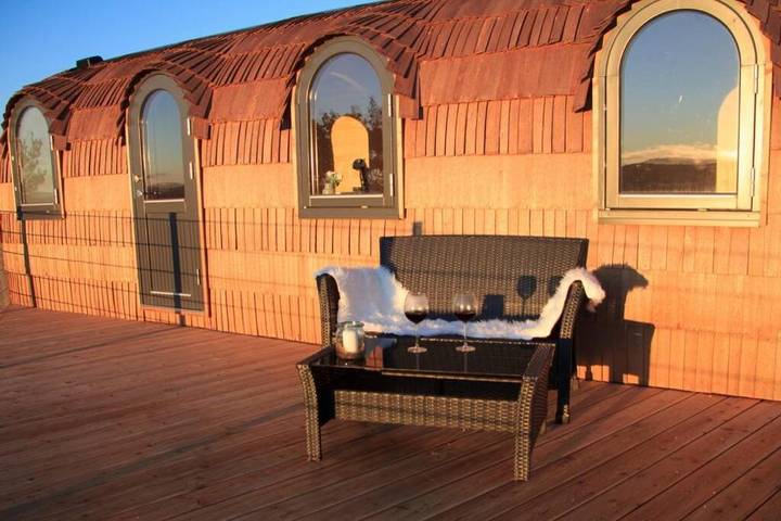 Ferienwohnung für 2 Personen, mit Terrasse und Sauna sowie Ausblick