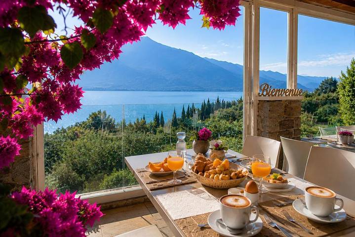 B&b per 2 persone, con vista lago e giardino nonché panorama a Toscolano-Maderno