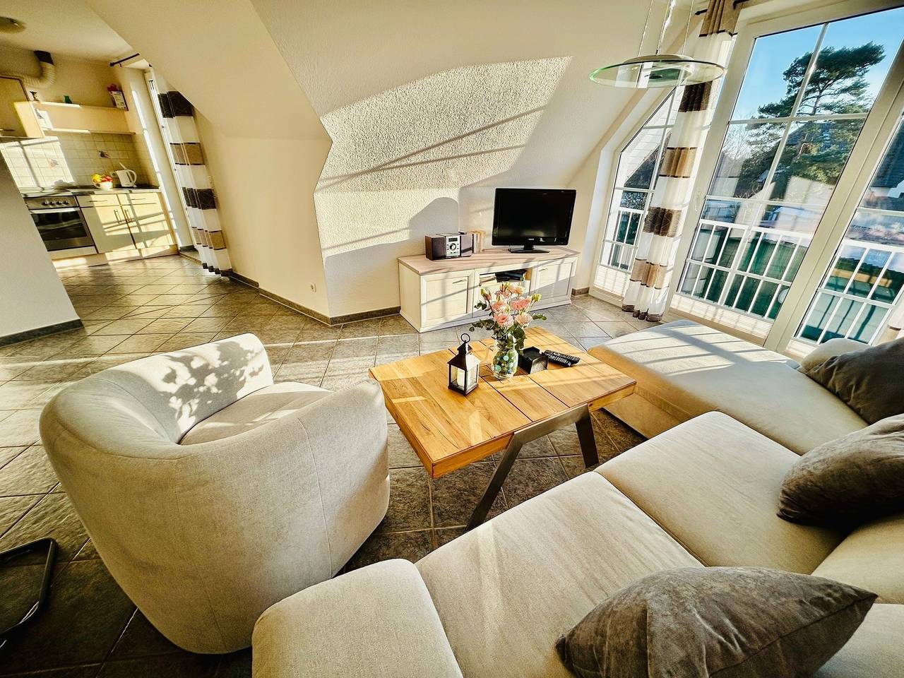 Ganze Ferienwohnung, Ferienwohnung für 5 Personen mit Balkon in Zingst, Fischland - Darß - Zingst