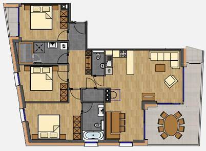 Ferienwohnung für 6 Personen, mit Balkon und Ausblick in Klösterle am Arlberg - 2