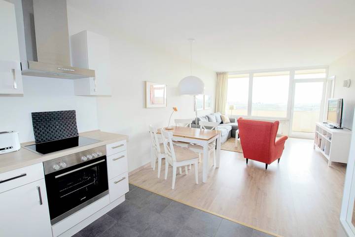 Ferienwohnung für 4 Personen, mit Balkon und Pool sowie Ausblick und Sauna, kinderfreundlich in Hohegeiß