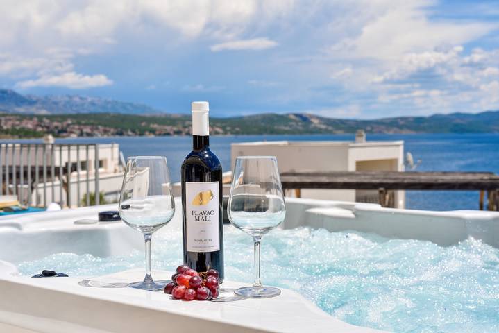 Villa Costabella with heated pool in Novigradsko More, Zadar