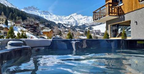 Hôtel pour 2 personnes, avec sauna ainsi que jardin et jacuzzi à Les Avanchers-Valmorel