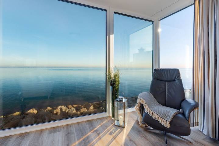 Ganze Wohnung, Upper Deck: Ostseeferienwohnung in Strandnähe mit Meerblick - Auch in der Sauna! in Olpenitz, Kappeln