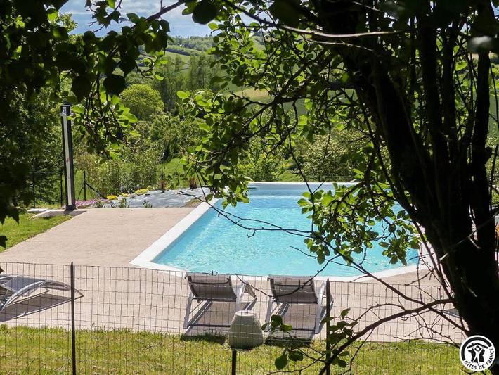 Maison de vacances pour 2 personnes, avec Terrasse et Jardin ainsi que Piscine et Vue