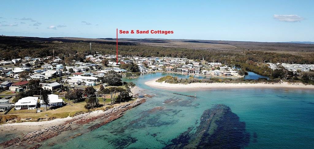 Meer und Sand Hütten -das Sea Hütte Currarong in Currarong, Jervis Bay