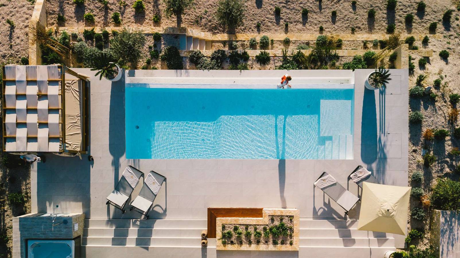 5* Luxury Seaview Villa Plant 5 with pool in Novalja, Pag