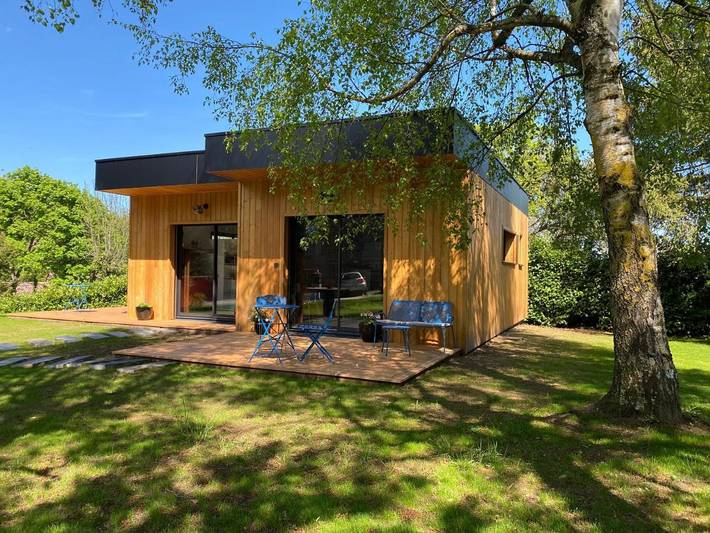 Lodge pour 2 personnes, avec vue ainsi que jardin et terrasse