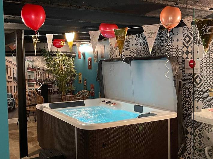 Chambre d’hôte pour 2 personnes, avec sauna et jacuzzi