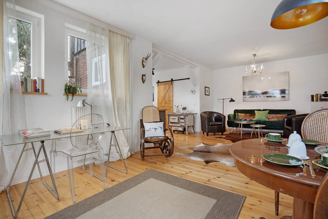 Ganze Wohnung, Ferienwohnung "Entenfang" mit Privatem Garten und Wlan in Groß Wokern, Mecklenburgische Schweiz