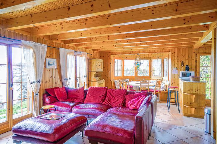 Location de vacances pour 9 personnes, avec jacuzzi ainsi que sauna et balcon à Hérémence - 2