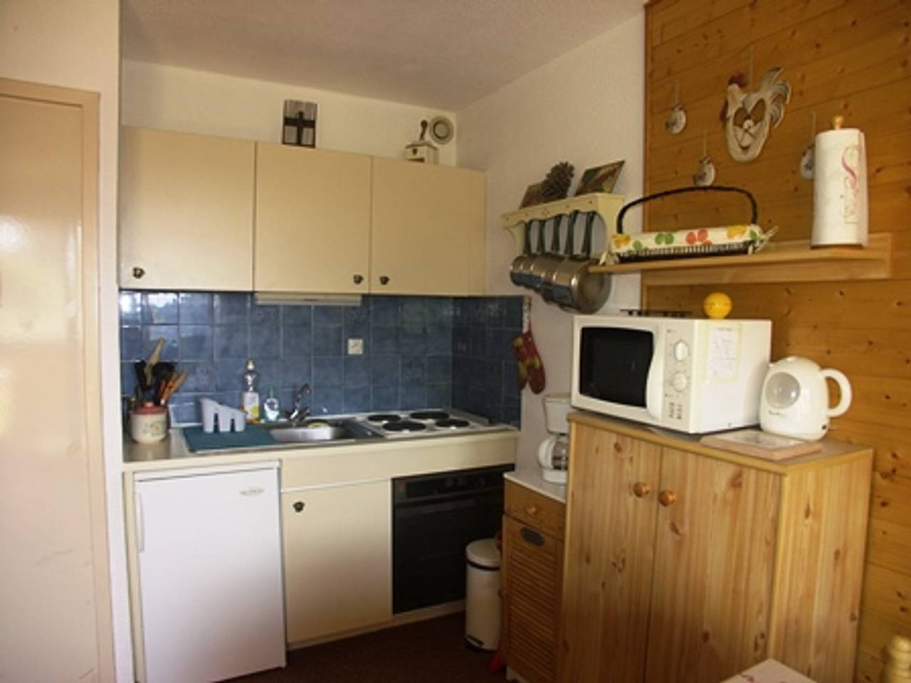 Estudio entero, Estudio cabina para 4 con vista, cerca del telesilla in Orcières, Parque Nacional de los Ecrins