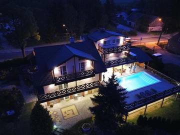 Ferienwohnung für 4 Personen, mit Pool und Garten sowie Ausblick in den Masuren