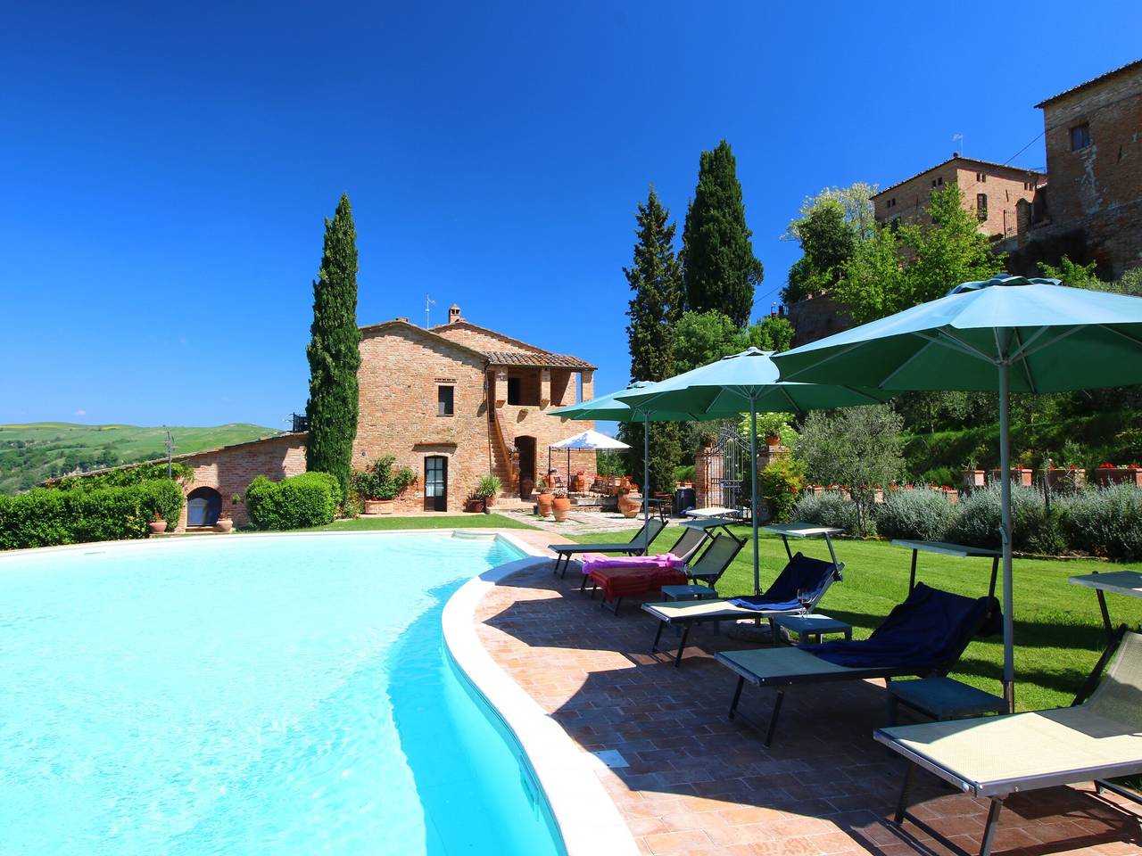Casa rural en Toscana cerca de Bibbiano in San Giovanni d'Asso, Montalcino