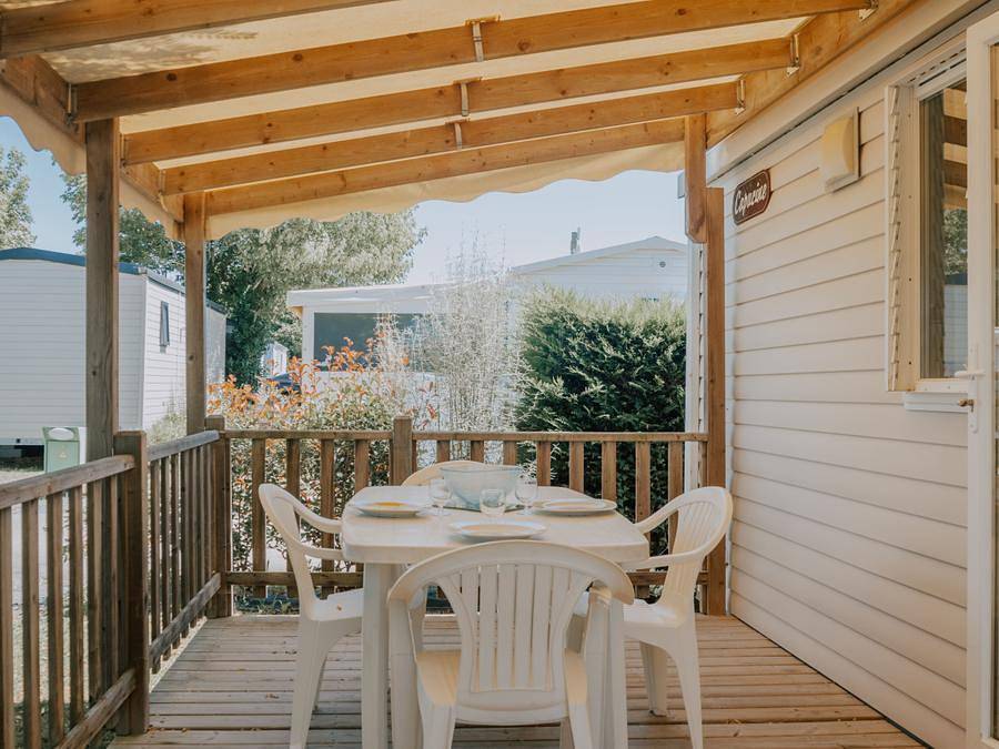 Camping La Bolée d'Air - Mobile home 4 persons - Adriatique - 2 bedrooms in Saint-Vincent-sur-Jard, Vendée