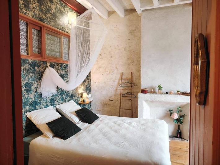 Cottage pour 2 personnes, avec balcon ainsi que jardin et vue à Bellegarde-du-Razès