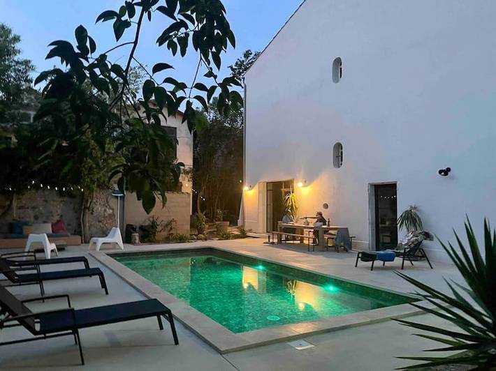Maison de vacances pour 15 personnes, avec piscine et jardin