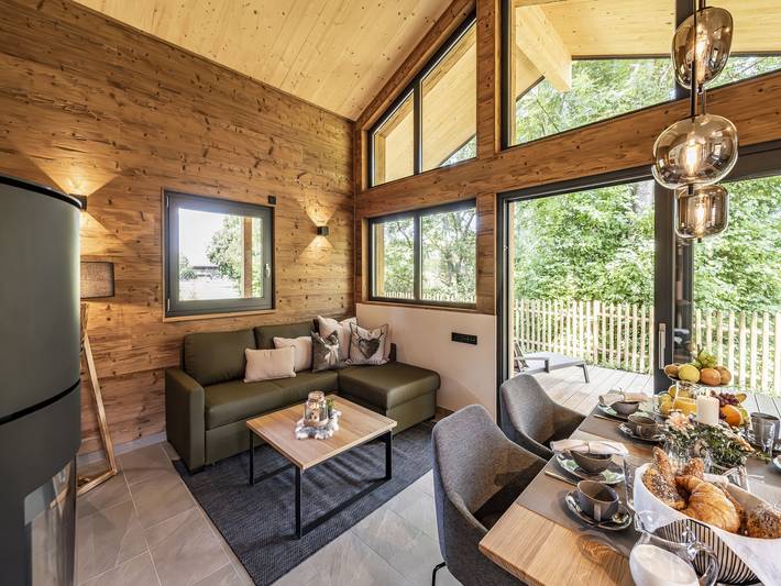 Chalet moderno de una sola planta en Vital Camp Bayerbach. in Bayerbach, Bayerische Golf und Thermenland