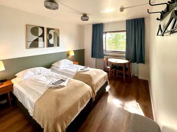 Maison d’hôte pour 3 personnes, avec terrasse ainsi que jardin et vue en Islande