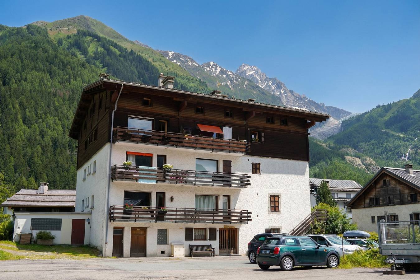Appartement entier, Résidence le Chardonnet G 1Br for 4 w/Shared Pool & panoramic views in Argentière, Chamonix-Mont-Blanc