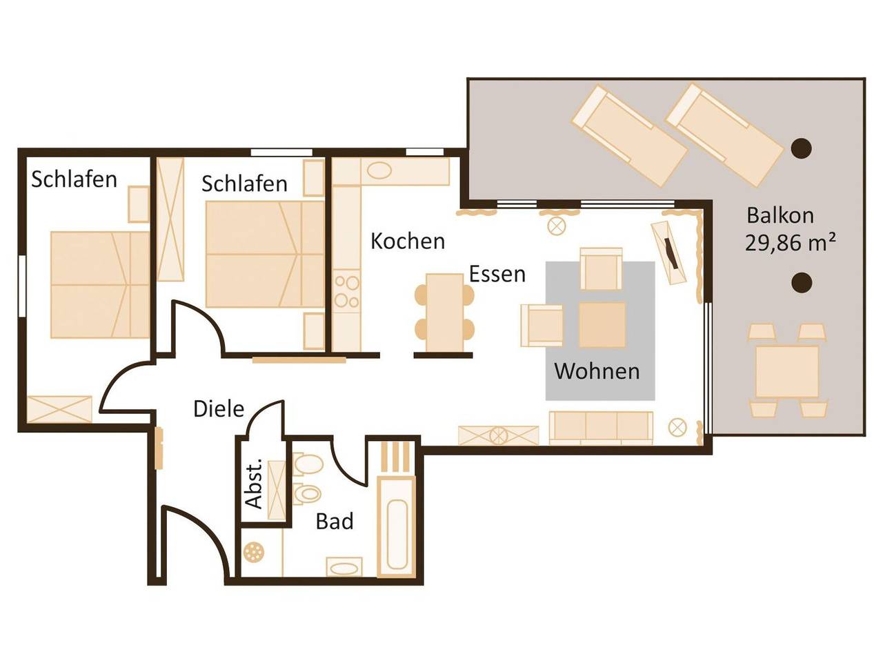 Ganze Ferienwohnung, Villa Friede Marie - App. Finja *Hafen-Ostsee-Blick* in Sassnitz, Nationalpark Jasmund