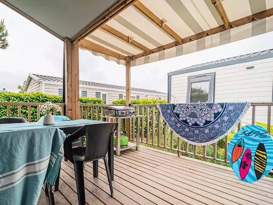 Camping l'Océan - Mobilhome 4 personnes - Loisirs 3 Pièces 4 Personnes + Tv in Brem-sur-Mer, Vallée de la Loire