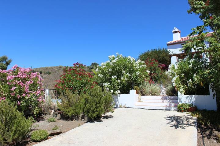 Ferienhaus 'Casa Angelica' mit Meerblick, privatem Pool und Klimaanlage in Cómpeta, Cordillera Penibética