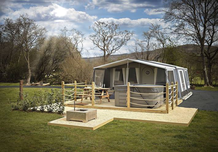 Luxus-Zelt für 7 Personen, mit Whirlpool in Wales - 4