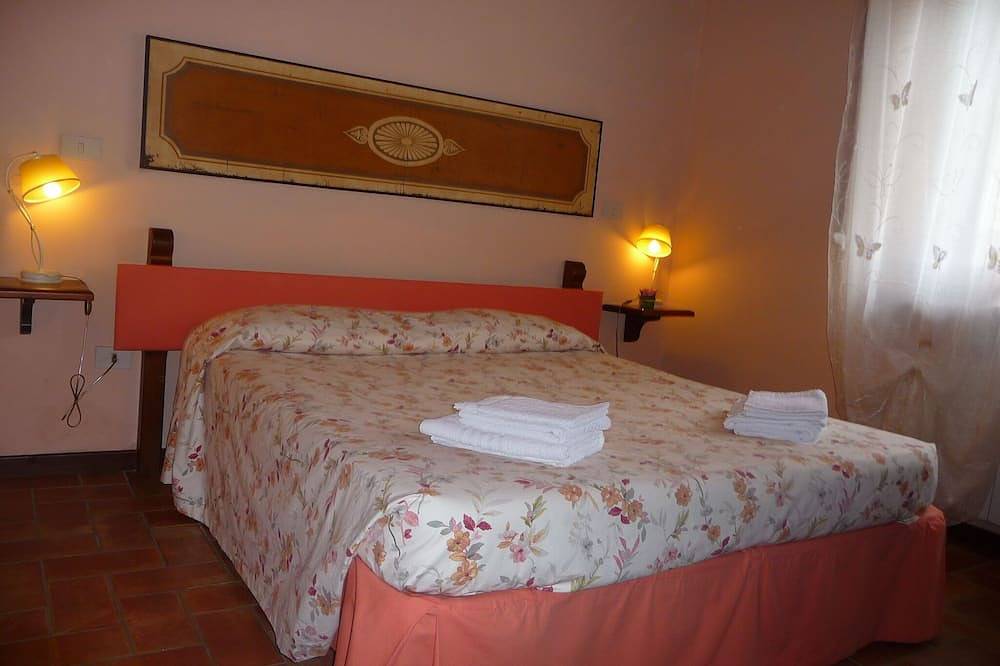 Tuscany, a medieval village with swimming pool and views of the castle of the Co in Pratovecchio Stia, Casentino