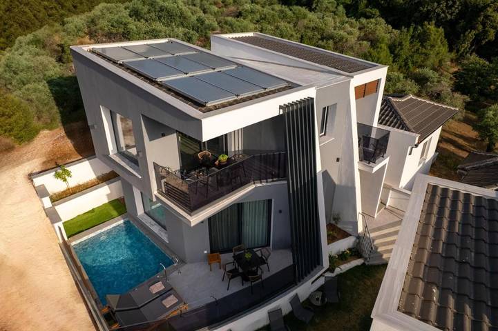 Ferienwohnung für 4 Personen, mit Pool und Ausblick sowie Garten, mit Haustier auf Thassos - 3