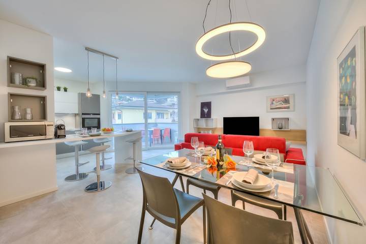Ganze Wohnung, Quadrifoglio Apartment with Terrace in Lugano, Luganersee