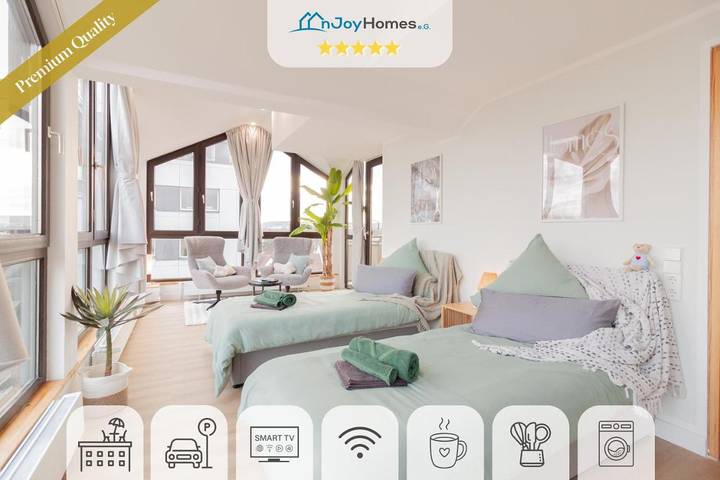 Ferienwohnung für 6 Personen, mit Terrasse und Ausblick in Filderstadt