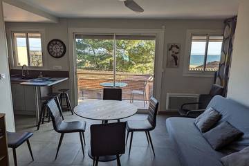 Gîte pour 6 personnes, avec balcon dans La Franqui