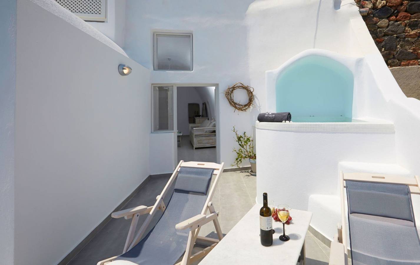 Villa für 5 Personen mit Terrasse in Oia, Santorin