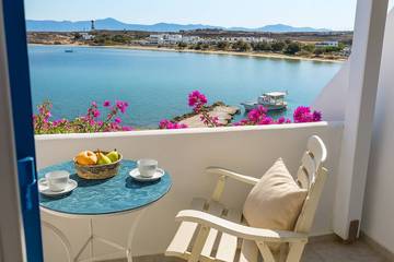 Chambre d’hôte pour 2 personnes, avec balcon/terrasse, adapté aux familles dans Paros