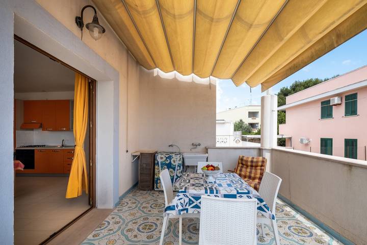 Gîte pour 5 personnes, avec balcon dans Santa Maria di Leuca
