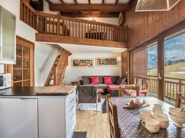 Gîte pour 6 personnes, avec balcon à Megève