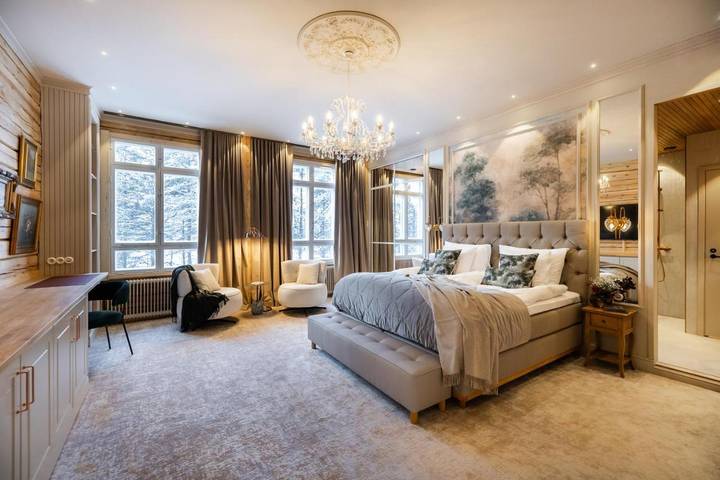 Apartamento para 4 personas, con vistas y jardín además de vistas al lago y sauna en Rovaniemi