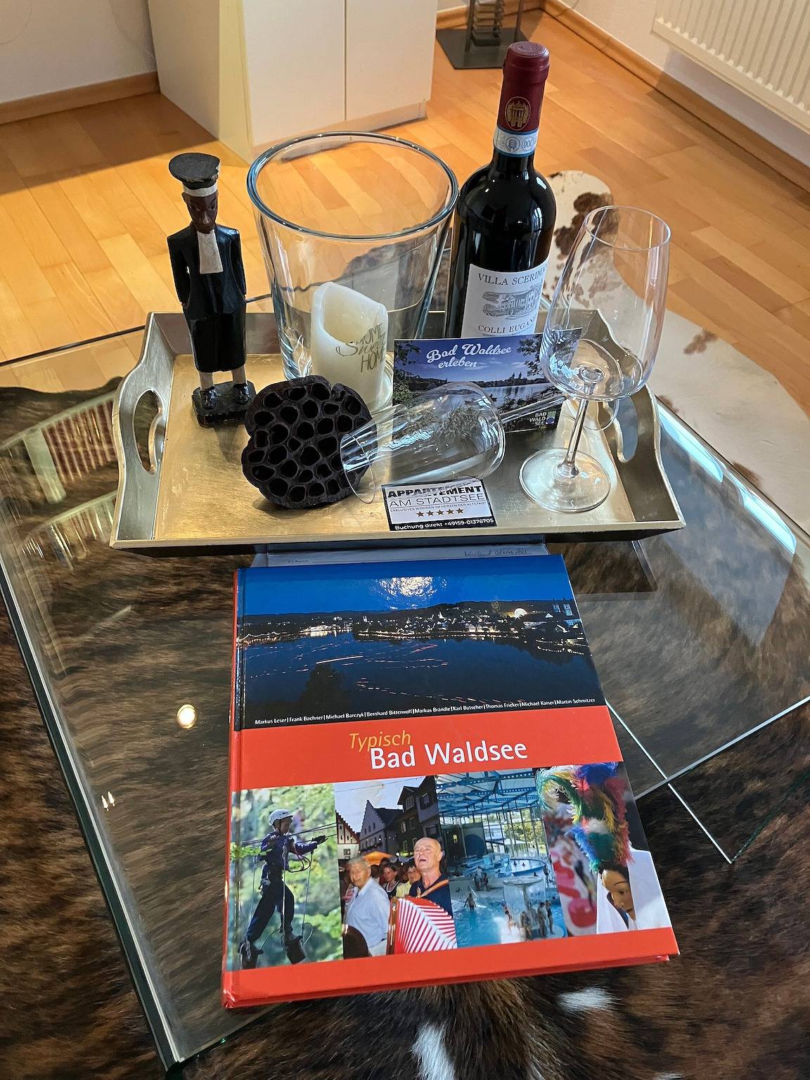 Ganze Wohnung, Moderne hochwertige Ferienwohnung 'Am Stadtsee' mit Seeblick, Privatem kleinen Vorgarten und Wlan in Bad Waldsee, Region Bodensee-Oberschwaben