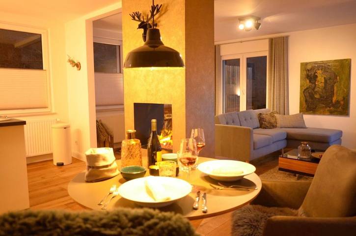 Ferienhaus für 2 Personen, mit Terrasse und Garten sowie Sauna und Ausblick