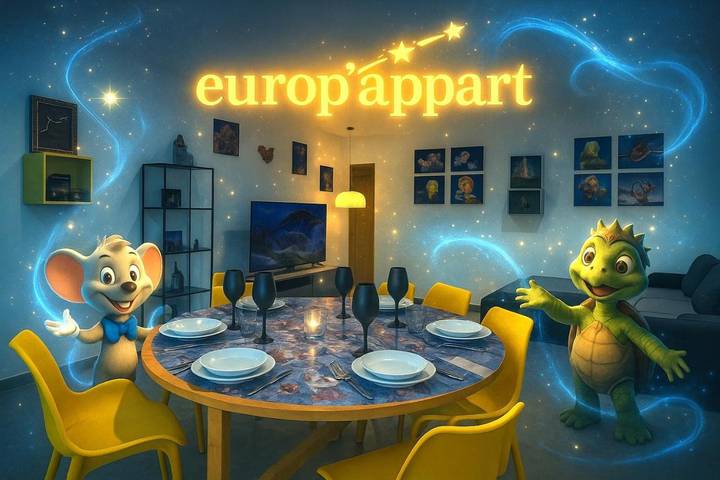 Appartement de vacances pour 6 personnes, avec vue et terrasse