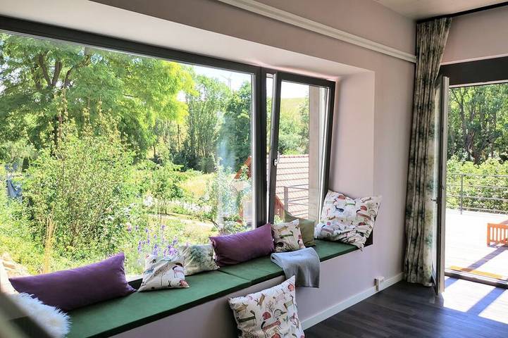 Ferienhaus für 2 Personen, mit Balkon und Garten