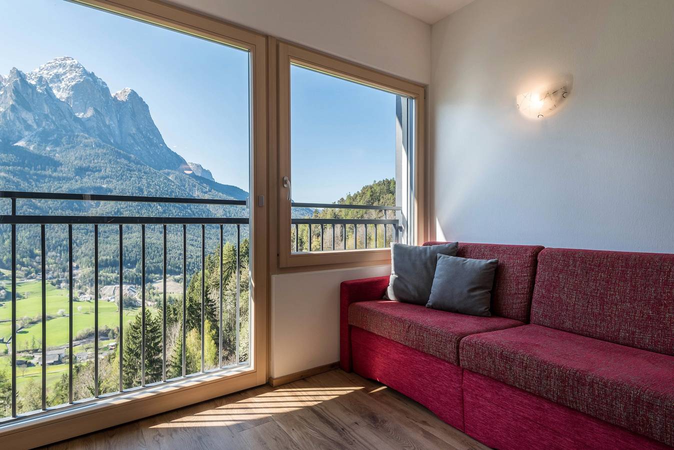 Appartement entier, Appartement "Thusnelda B" avec vue sur les montagnes, balcon et Wi-Fi in Telfen-Lanzin, Castelrotto
