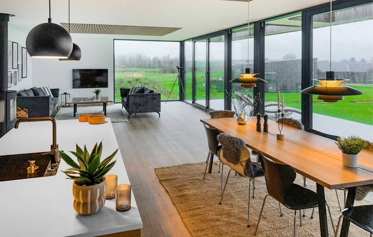 Ferienhaus für 8 Personen, mit Garten und Whirlpool sowie Terrasse und Sauna in Mørkholt - 3