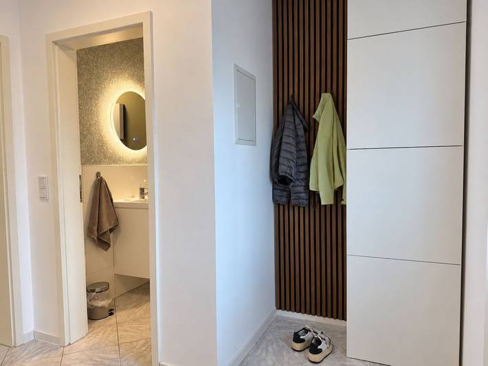 Ganze Wohnung, Ferienwohnung "Watten Perle", 400 m zum Meer, Hunde willkommen, modern in Dorum-Neufeld, Dorum