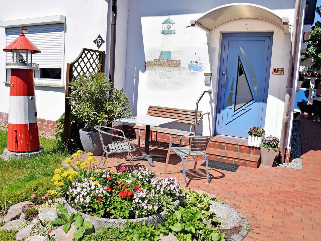 Ganze Ferienwohnung, Ferienwohnungen in Baabe beim Fischer und sin Fru! - 02 Ferienwohnung zum Vorgarten in Selliner See, Baabe