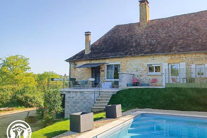 Ferienhaus für 4 Personen, mit Pool und Garten - 1