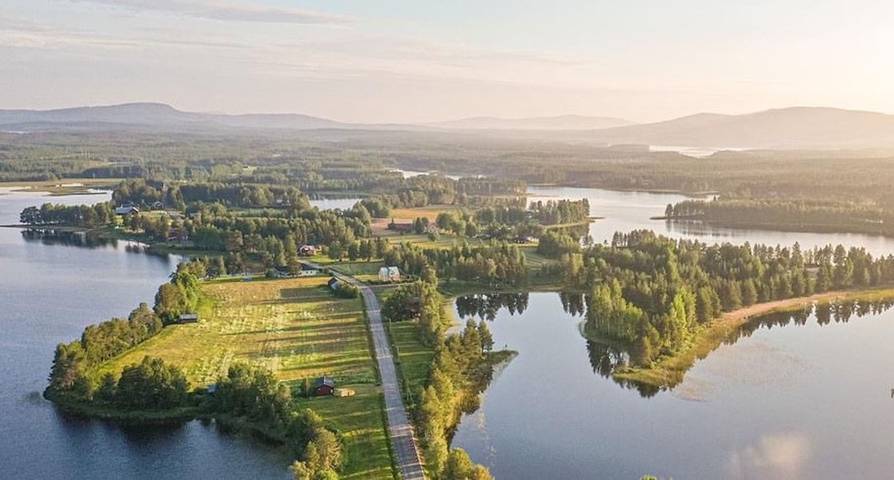 Urlaub direkt am See in Lappland in Västerbotten