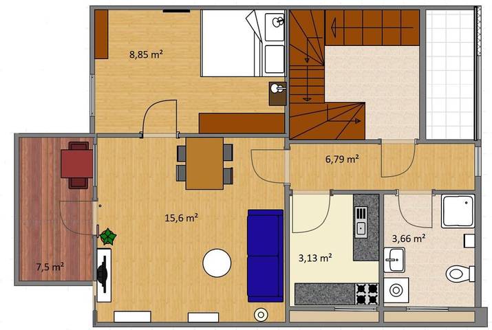 Ferienwohnung für 2 Personen, mit Balkon, mit Haustier in Bad Kohlgrub - 2