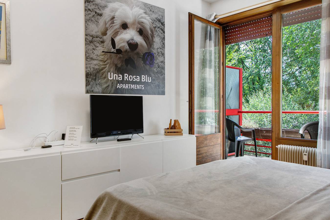 Gehele studio, Studio 'Una Rosa Blu' met uitzicht op de bergen, balkon en Wifi in Untermais, Meran